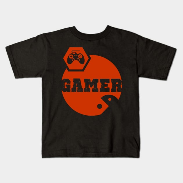Gamer Shirt with Pad and Pac Birthday Gift Kids T-Shirt by KAOZ